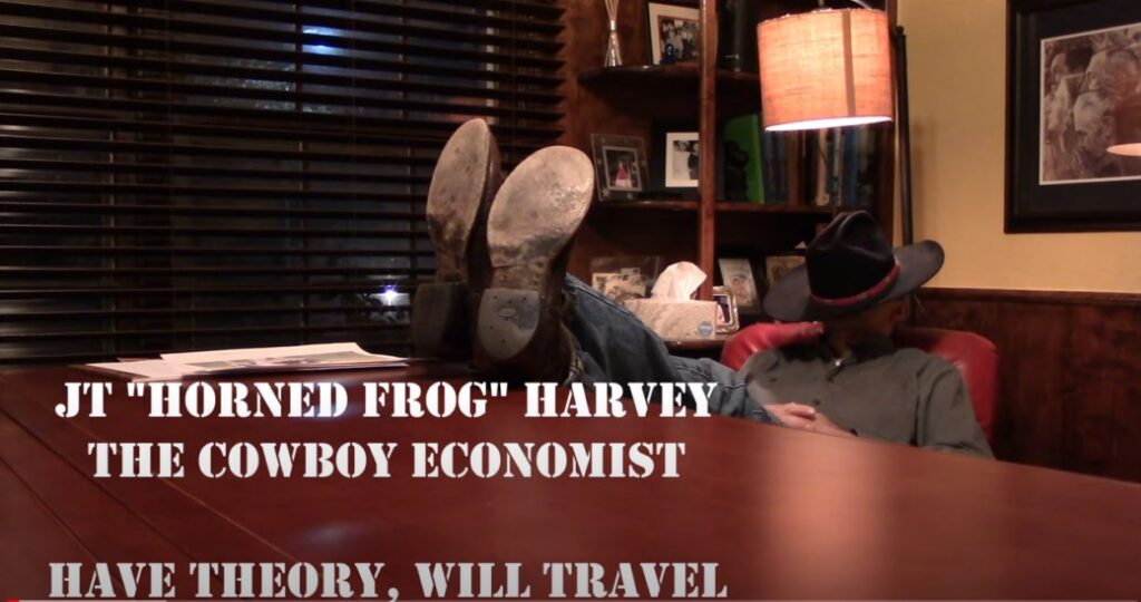 Socialist: Image of the Cowboy Economist in one of his YouTube lessons