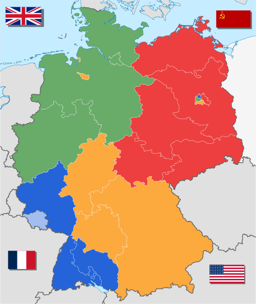 germany administrative zones post ww2