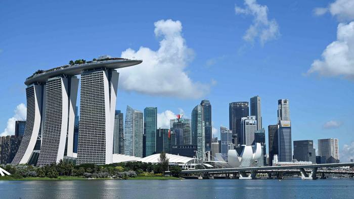 Economic value: An image of the skyline of the central business district of Singapore