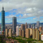 Economic value: An image of the skyline of Taipei Taiwan