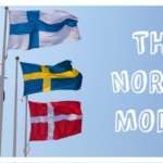 Scandinavian socialism: Image of the flags of five Scandinavian (Nordic) countries