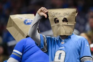 Angrynomics: The pictures shows an angry Detroit Lions fan