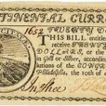 Continental currency: An image of a continental currency bank note