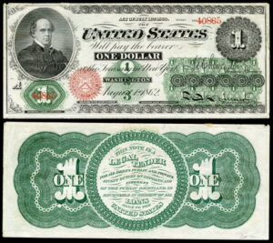 Bank regulation: An image of an 1862 greenback US dollar