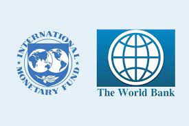 Image of logos of the IMF and the World Bank